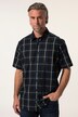 Boston Park ternet skjorte, korte ærmer, Kent-krave, comfort fit, op til str. 8XL