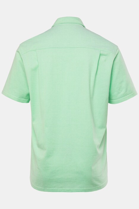 Chemise Boston Park en piqué, manches courtes et col Kent, coupe Comfort Fit - jusqu'au 8 XL