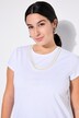 Camiseta, forma clásica, cadena decorativa extraíble