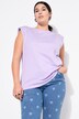Top, oversize shape, schouders met glittersteentjes