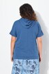 Hoodie, zomermotief, oversized, capuchon, halve mouwen