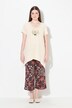 T-shirt, coupe A-ligne, encolure en V, manches courtes, coton biologique