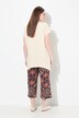T-shirt, coupe A-ligne, encolure en V, manches courtes, coton biologique