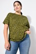 T-shirt dal taglio oversize con colorata stampa leopardata