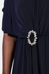 Midi-jurk, oversized, mooie gesp, mouwen met rimpelband