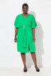 Robe midi oversize, boucle fantaisie, cordons pour froncer les manches