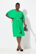 Robe midi oversize, boucle fantaisie, cordons pour froncer les manches
