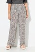 Broek Rose, dierenprint, wijde pijpen, elastische band