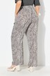 Broek Rose, dierenprint, wijde pijpen, elastische band
