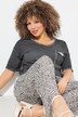 Broek Rose, dierenprint, wijde pijpen, elastische band