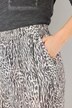 Broek Rose, dierenprint, wijde pijpen, elastische band