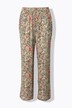 Broek Rose, kroko, wijde pijpen, elastische tailleband, crêpe