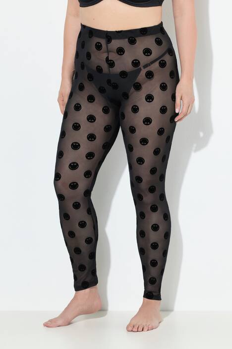 Medias-Leggings, caras, malla