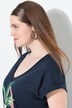 T-shirt, vaas, V-hals, korte mouwen, biologisch katoen