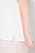 T-shirt, vase, encolure en V, manches courtes, coton biologique