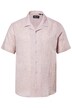 Košile Men+, lněná směs, krátké rukávy, Cuba límeček, Cuba střih, do 8XL
