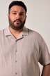 Men+ camisa de mezcla de lino, media manga, cuello cubano, Cuba Fit, hasta la 8 XL