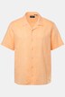 Men+ camisa de mezcla de lino, media manga, cuello cubano, Cuba Fit, hasta la 8 XL
