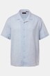 Men+ camisa de mezcla de lino, media manga, cuello cubano, Cuba Fit, hasta la 8 XL