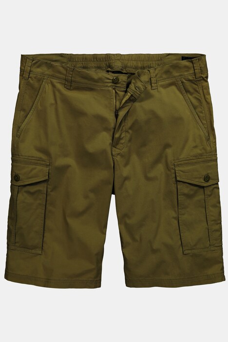 Cargo bermudy Men+, Baggy střih, kepr, elastický pas, do 72