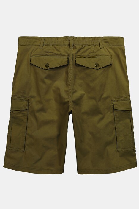 Cargo bermudy Men+, Baggy střih, kepr, elastický pas, do 72