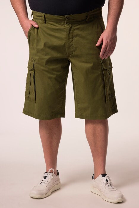 Cargo bermudy Men+, Baggy střih, kepr, elastický pas, do 72