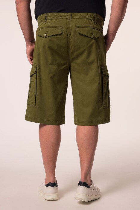 Cargo bermudy Men+, Baggy střih, kepr, elastický pas, do 72
