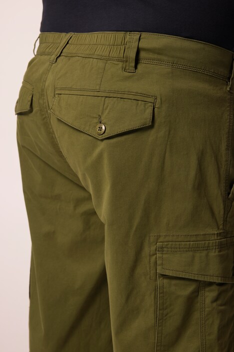 Cargo bermudy Men+, Baggy střih, kepr, elastický pas, do 72