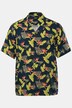 Men+ viskose-skjorte af hørmix, korte ærmer, Cubakrave, alloverprint, Cuba Fit, til str. 8XL