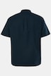 Men+ skjorte, korte ærmer, stående krave, seersucker, Comfort Fit, til str. 8 XL