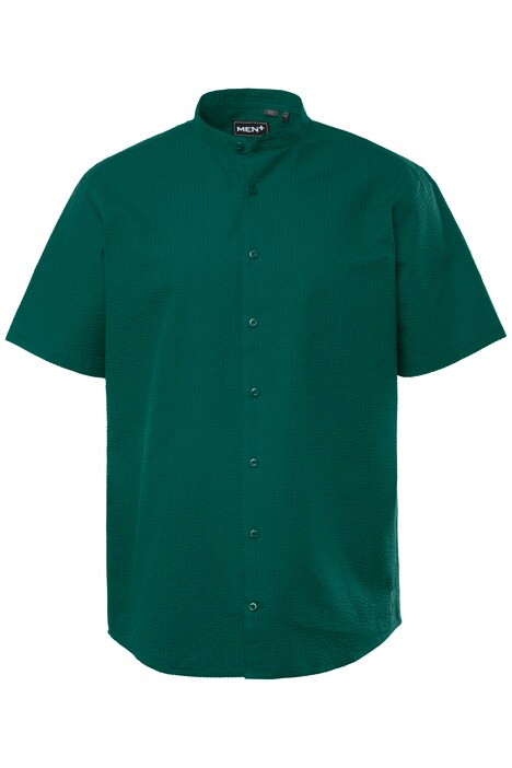 Košile Men+, krátké rukávy, stojáček, seersucker, Comfort střih, do 8XL