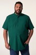 Men+ skjorte, korte ærmer, stående krave, seersucker, Comfort Fit, til str. 8 XL