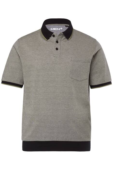Polokošile Men+, břišní střih, krátké rukávy, piké, do 8XL