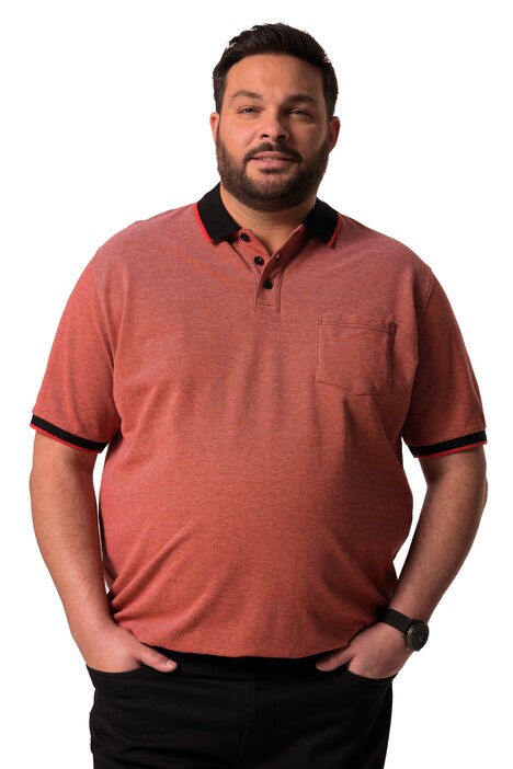 Polokošile Men+, břišní střih, krátké rukávy, piké, do 8XL
