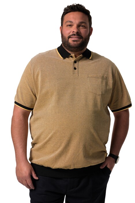 Polokošile Men+, břišní střih, krátké rukávy, piké, do 8XL
