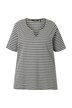 Dlouhé tričko, pruhy, A střih, kulatý výstřih, krátké rukávy