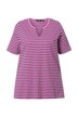 Dlouhé tričko, pruhy, A střih, kulatý výstřih, krátké rukávy