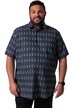 Košile Men+, krátké rukávy, Kent límeček, plošný potisk, Comfort střih, do 8XL