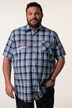 Men+ ternet skjorte, korte ærmer, Kent-krave, comfort fit, op til str. 8XL