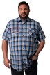 Kostkovaná košile Men+, krátké rukávy, Kent límeček, Comfort střih, do 8XL