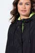 Manteau technique à capuche, fermeture éclair à double sens