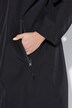 Manteau technique à capuche, fermeture éclair à double sens