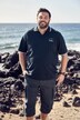 Men+ poloshirt, kort ærme, piqué, broderi, til 8 XL