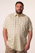 Men+ camisa, media manga, cuello kent, estampado, Comfort Fit, hasta la 8 XL