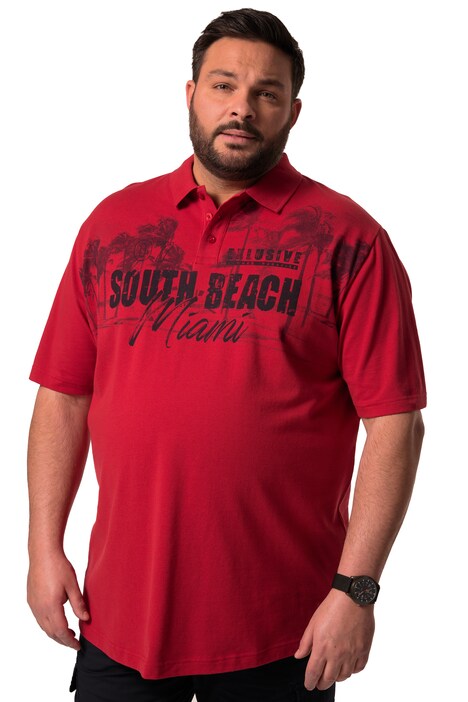 Polokošile Men+, krátké rukávy, potisk na hrudi, piké, do 8XL