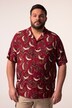 Chemise Men+ en viscose, manches courtes et col cubain, coupe Cuba-Fit - jusqu'au 8 XL