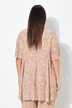 Blouse, diermotief, A-lijn, carréhals, halflange mouw