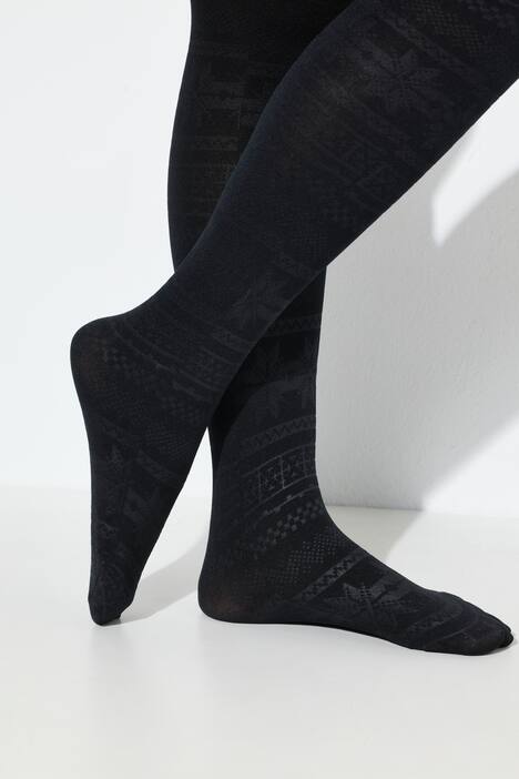 Medias térmicas, estampado noruego, polar térmico