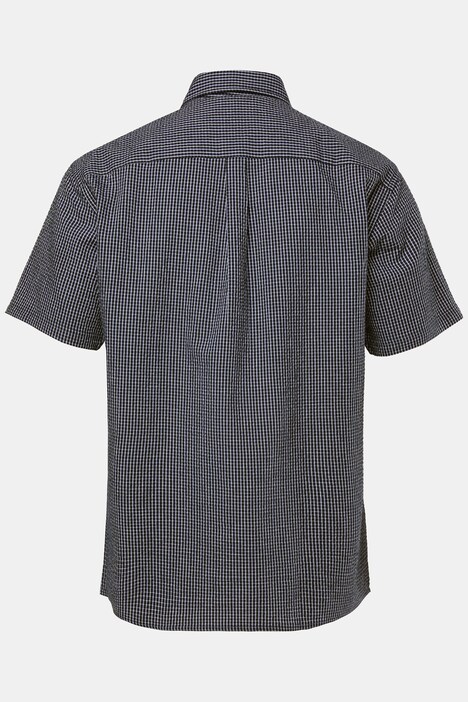 Men+ ternet skjorte, korte ærmer, Kent-krave, seersucker, comfort fit, til str. 8XL