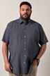 Men+ ternet skjorte, korte ærmer, Kent-krave, seersucker, comfort fit, til str. 8XL